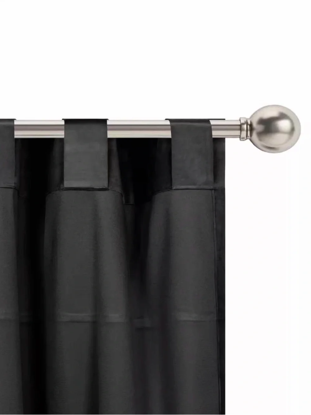 Luminous Black Curtain Panel